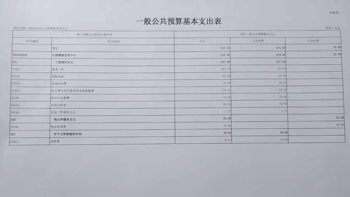 一般公共预算基本支出表